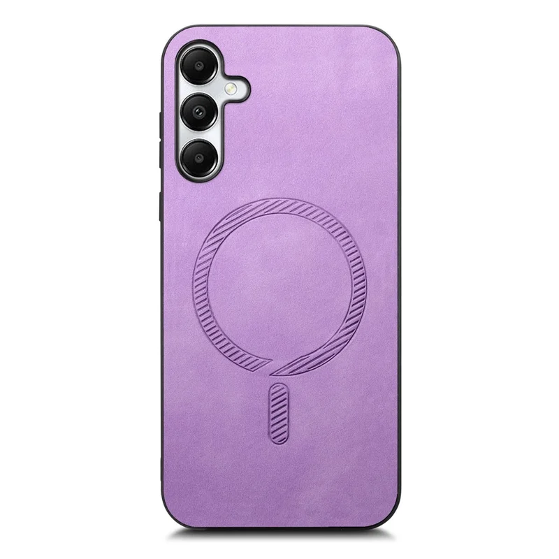 Pour Samsung Galaxy A05s 4G Étui de protection arrière en cuir compatible avec MagSafe Housse de téléphone touch skin - Violet