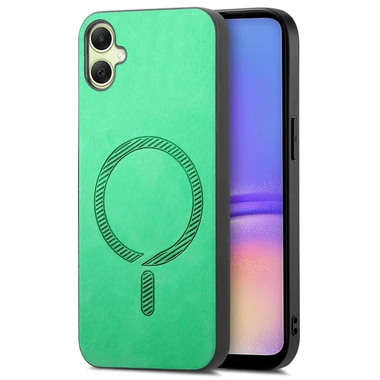 Per Samsung Galaxy A05 4G Custodia in pelle posteriore compatibile con MagSafe Custodia Touch Skin Phone - Verde