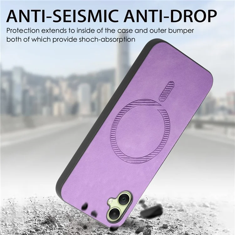 Per Samsung Galaxy A05 4G Custodia in pelle posteriore compatibile con MagSafe Custodia Touch Skin Phone - Verde