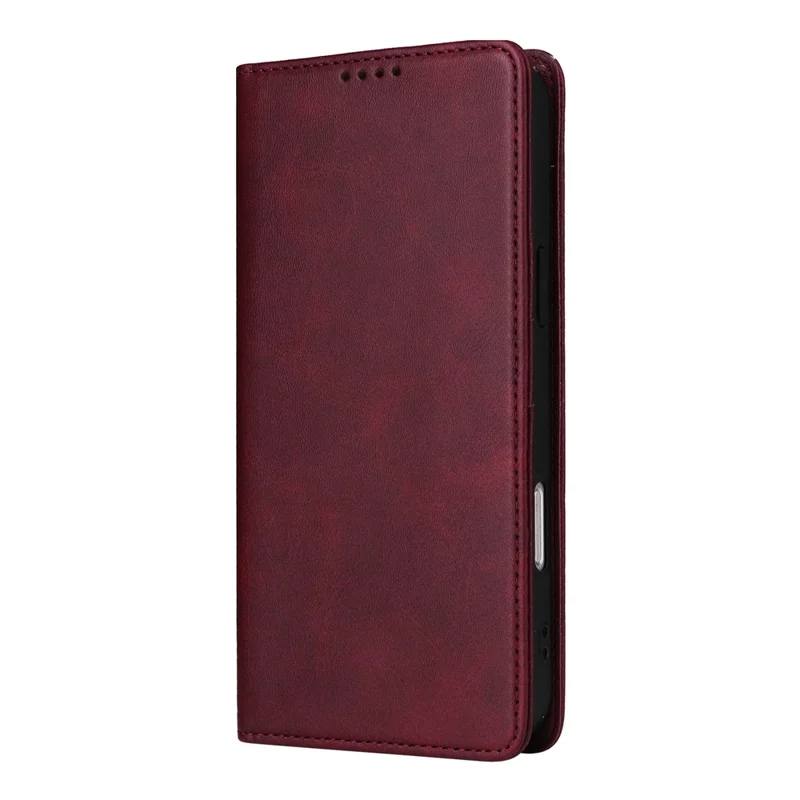 For iPhone 13 Pro Leather Case RFID Blocking Card Slots Wallet Phone Cover - Wine Red