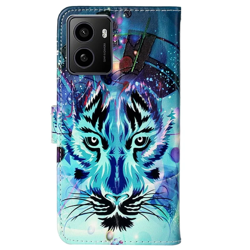 For HMD Pulse / Pulse+ Case Pattern Leather Phone Cover with Card Holder - Wolf