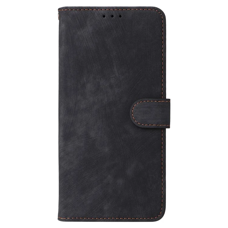 For Honor X7c 4G / 200 Smart 5G / Play 60 Plus 5G / Play 9T Case RFID Blocking Phone Leather Cover with Hand Strap - Black