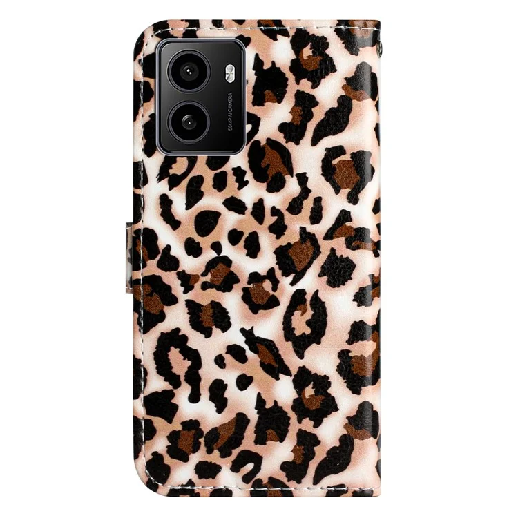 For HMD Pulse / Pulse+ Wallet Case Printed Pattern Design Leather Phone Cover - Leopard Print
