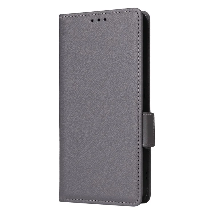 Für Samsung Galaxy M35 5G Case PU-Leder-Brieftasche Stand View Phone Cover - Grau