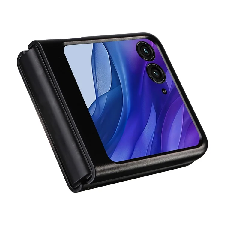 Для Motorola Razr 50 5G Чехол Anti-Drop Litchi Texture PU+Hard PC Phone Cover - Белый