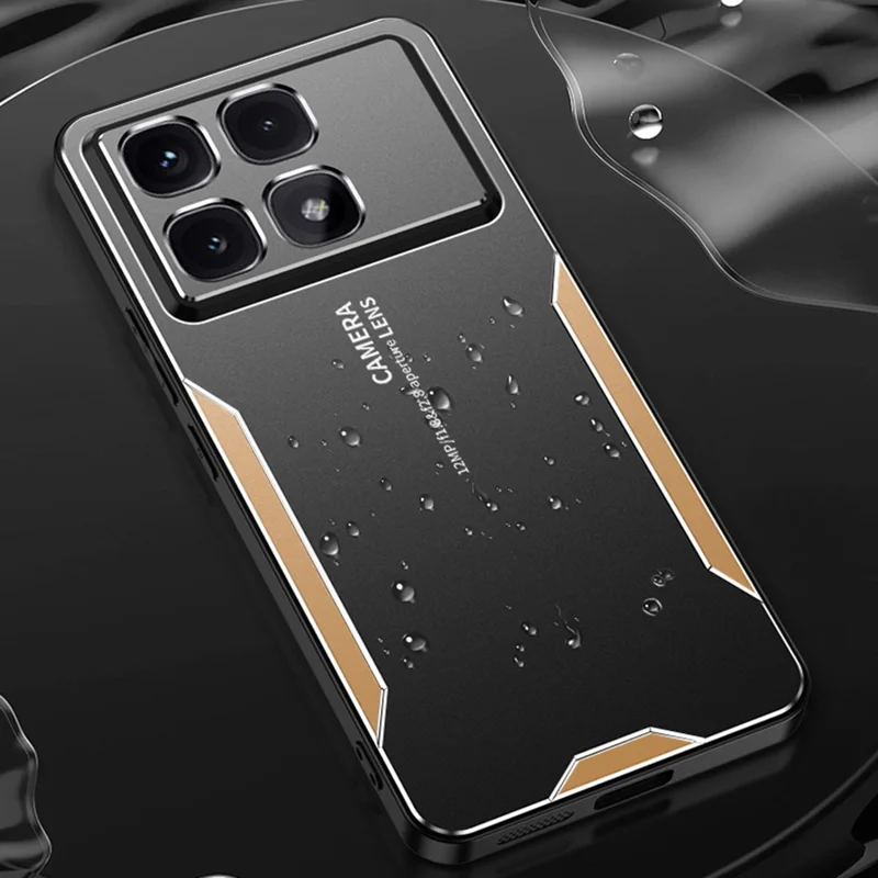 Für Xiaomi Redmi K70 Ultra Case Aluminium Legierung+TPU+PC Handyhülle - Silber