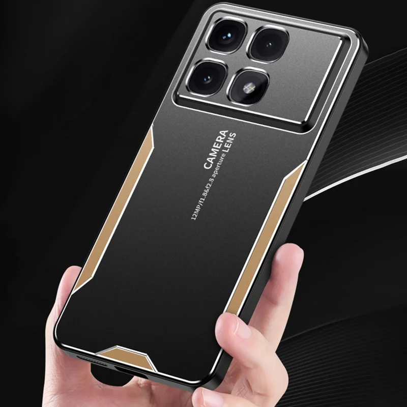 Für Xiaomi Redmi K70 Ultra Case Aluminium Legierung+TPU+PC Handyhülle - Silber