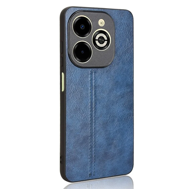 Per Infinix Smart 8 Plus / 8 Pro 4G Custodia Linea di Cucitura PU Pelle+PC+TPU Copertina del Telefono - Blu