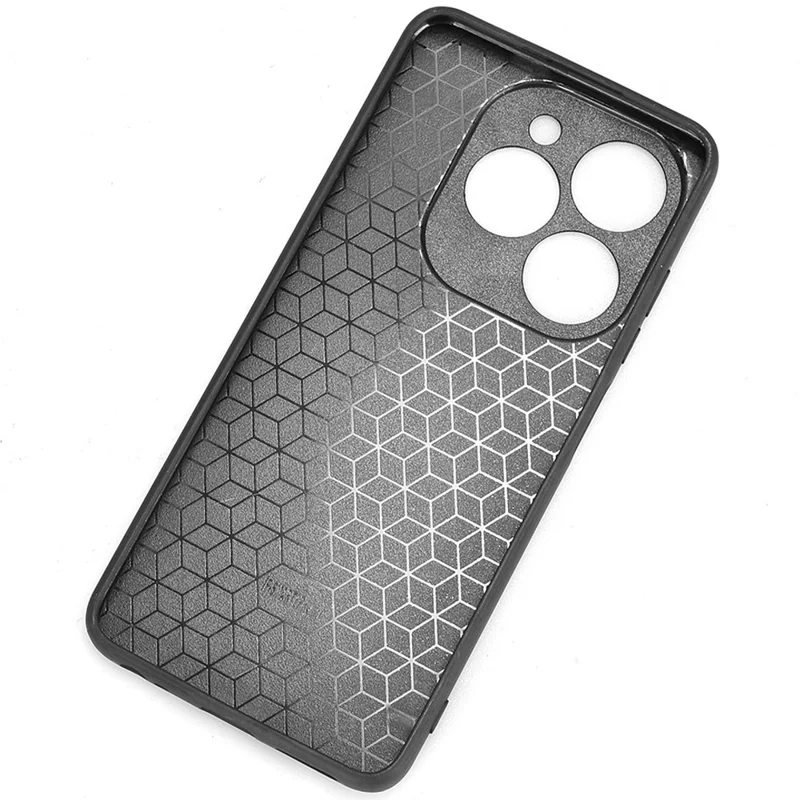 For Infinix Smart 8 Plus / 8 Pro 4G Case Stitching Line PU Leather+PC+TPU Phone Cover - Black