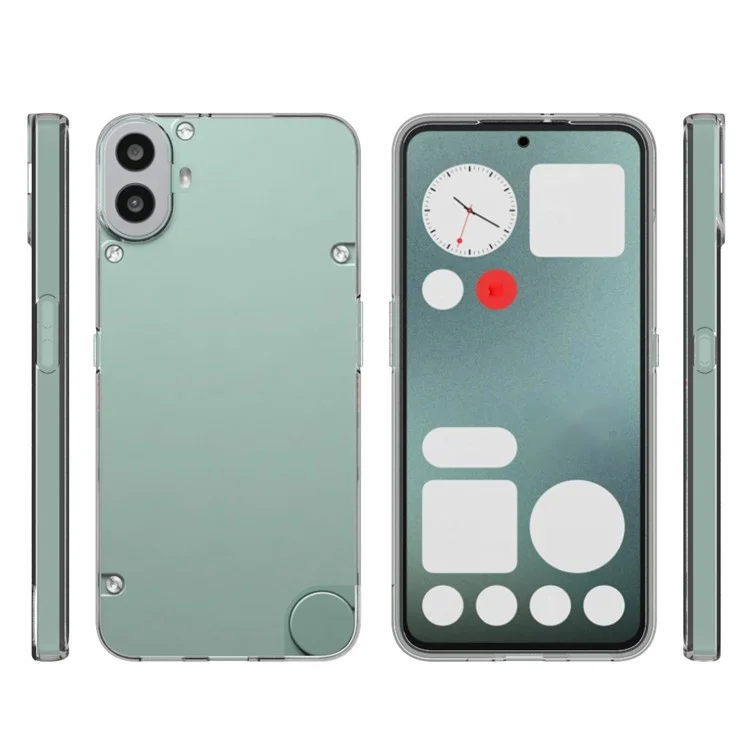 Capa de Telefone Transparente Sem Marca d'Água Para Nothing CMF Phone 1 - Capa de TPU Brilhante