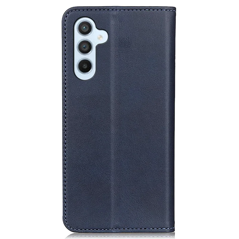 For Samsung Galaxy M35 5G Case Split Leather Flip Wallet Phone Cover - Blue