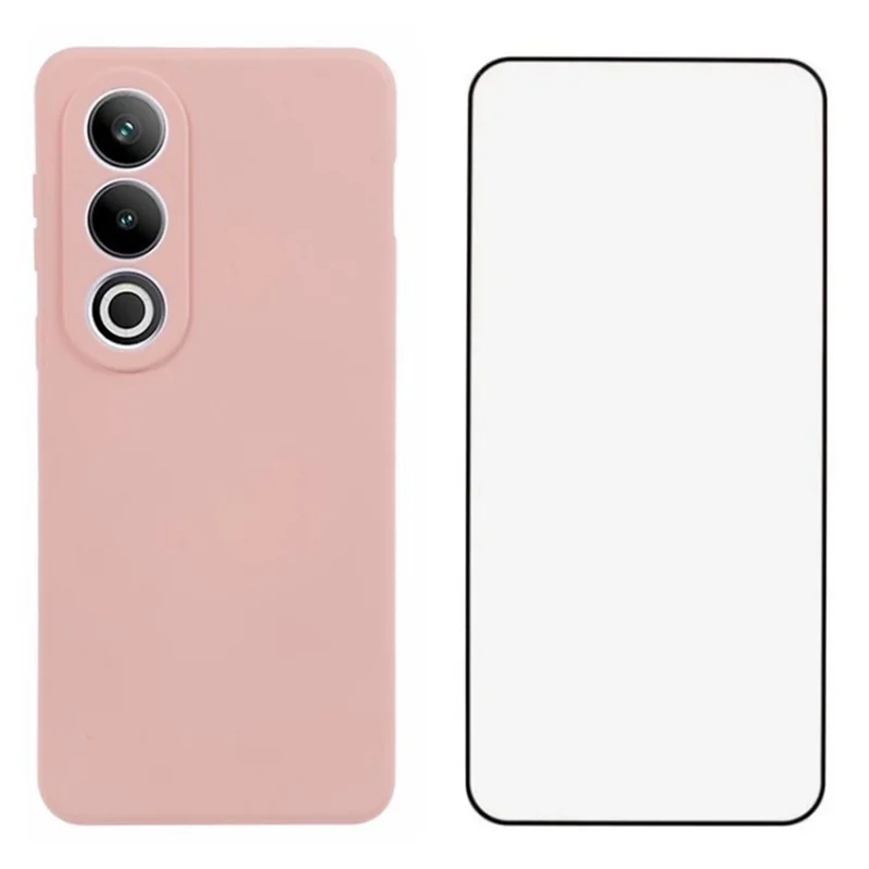 WANLONFENG RB2 Series for OnePlus Ace 3V 5G TPU Case Anti-drop Cover with Screen Protector - Pink