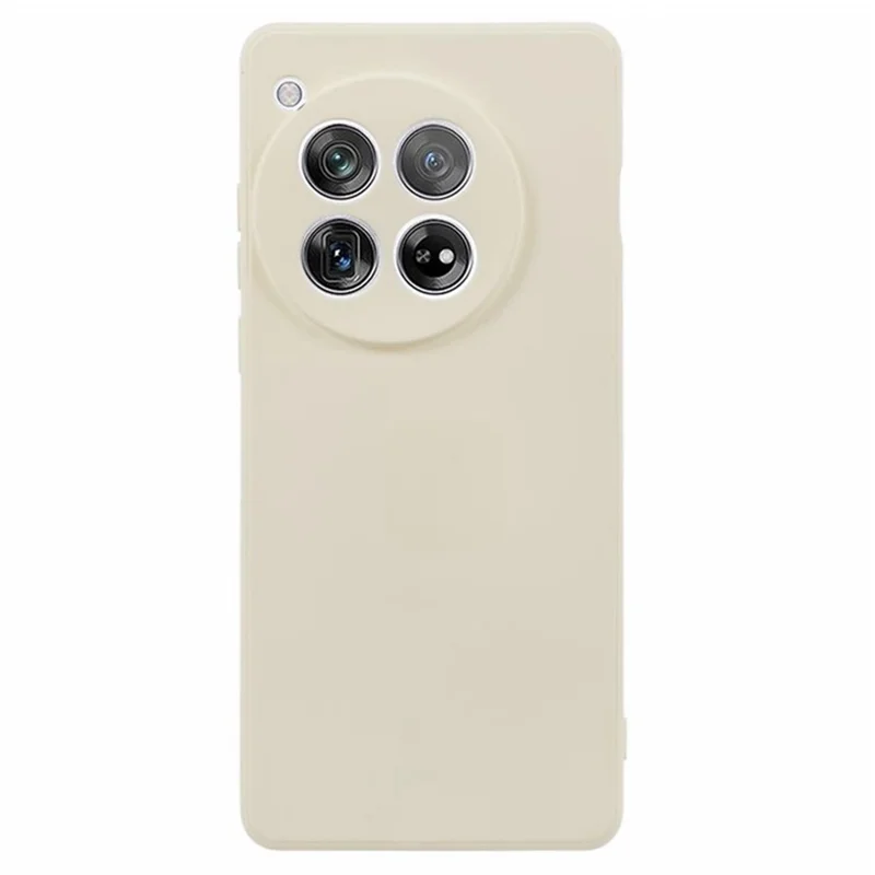 WANLONFENG RB2 Series for OnePlus 12 5G TPU Phone Case with Tempered Glass Screen Film - White