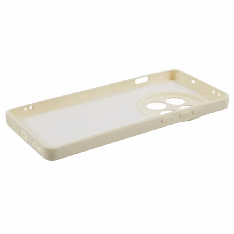 WANLONFENG RB2 Series for OnePlus 12 5G TPU Phone Case with Tempered Glass Screen Film - White