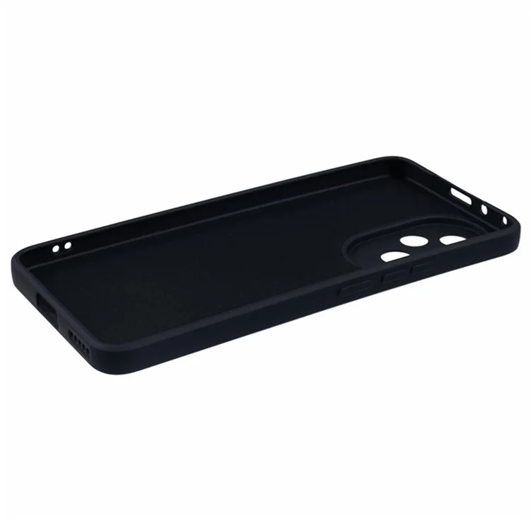 WANLONFENG RB2 Series for Honor 200 5G Case TPU Phone Cover with Tempered Glass Film - Black