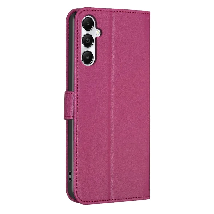Para Samsung Galaxy A16 5G / A16 4G Case Clover Pattern Wallet Stand View Leather Phone Cover - Rose