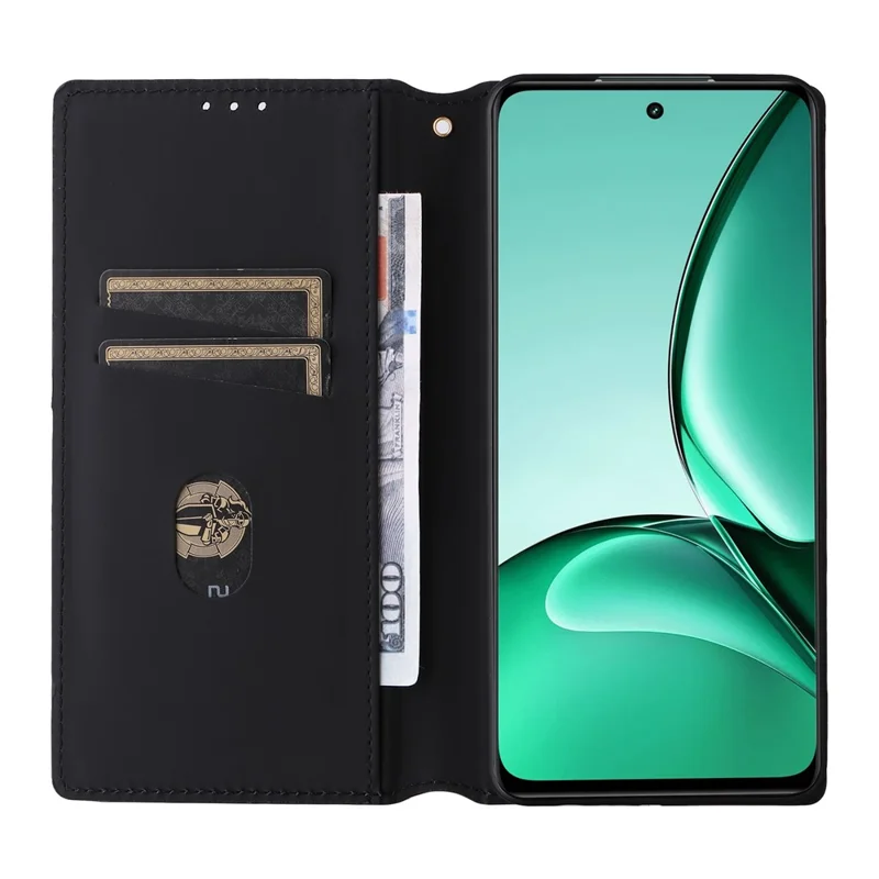 For Realme V60 5G / V60s 5G PU Leather Case Rhombus Imprinted Wallet Stand Phone Cover - Silver