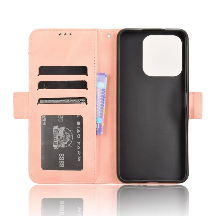 For Honor X6b 4G Wholesale Phone Stand Case PU Leather Cover Wallet - Pink