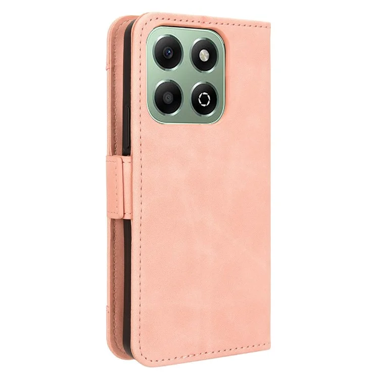 For Honor X6b 4G Wholesale Phone Stand Case PU Leather Cover Wallet - Pink