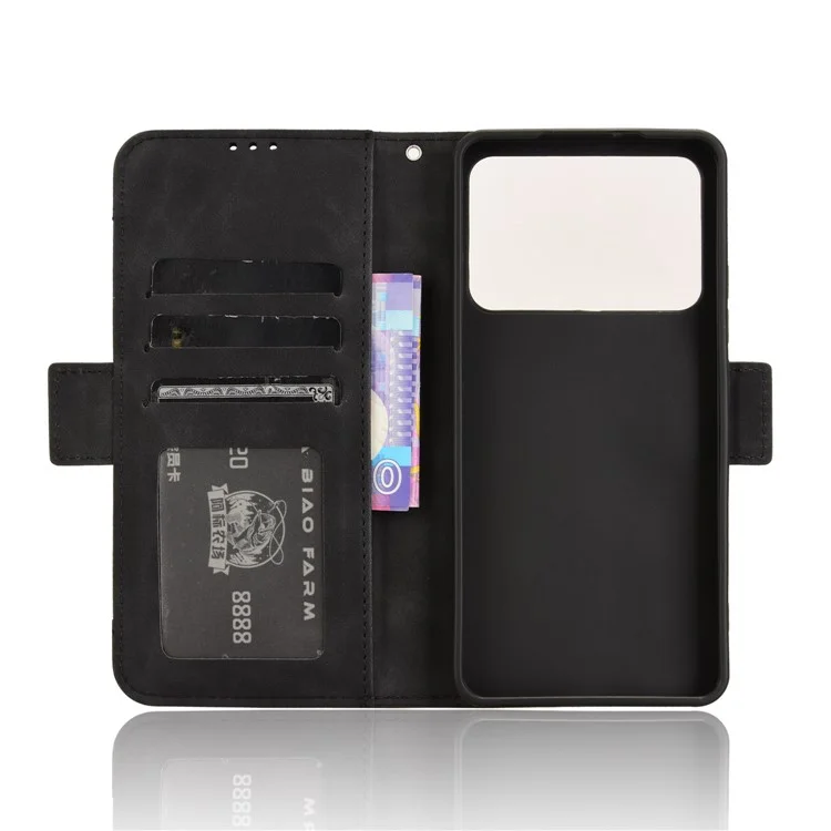 For Xiaomi Redmi K70 Ultra Wholesale Phone Stand Case PU Leather Cover Wallet - Black