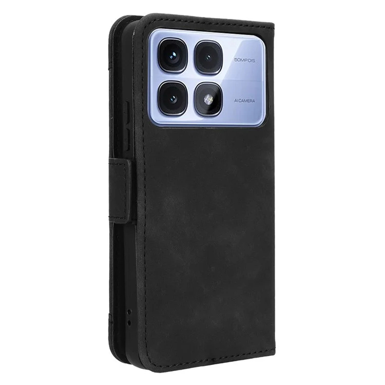 For Xiaomi Redmi K70 Ultra Wholesale Phone Stand Case PU Leather Cover Wallet - Black