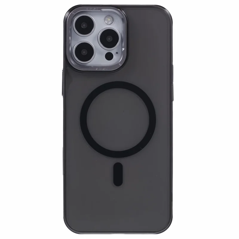 X-LEVEL Clear Series per iPhone 16 Pro Max Custodia Compatibile con MagSafe PC+Glass Cover per Telefono - Nero Trasparente