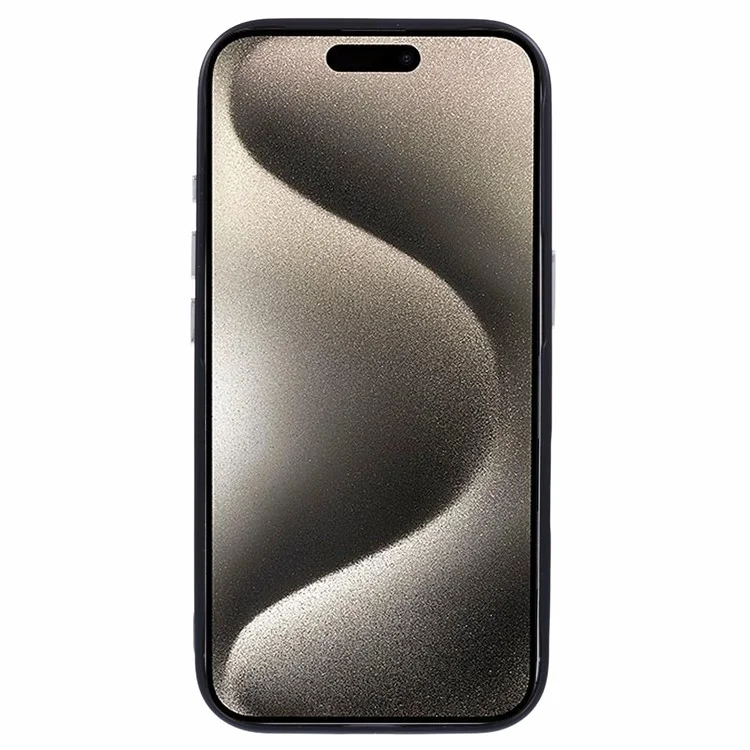 X-LEVEL Para iPhone 16 Caso Anti-Arranhões PC Hard Phone Cover Carbon Nano-Fiber Texture - Preto