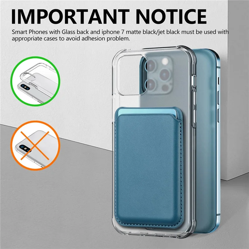 KB-63 Adhesive Phone Card Bag Wallet Kickstand Leather Phone Card Holder - Blue