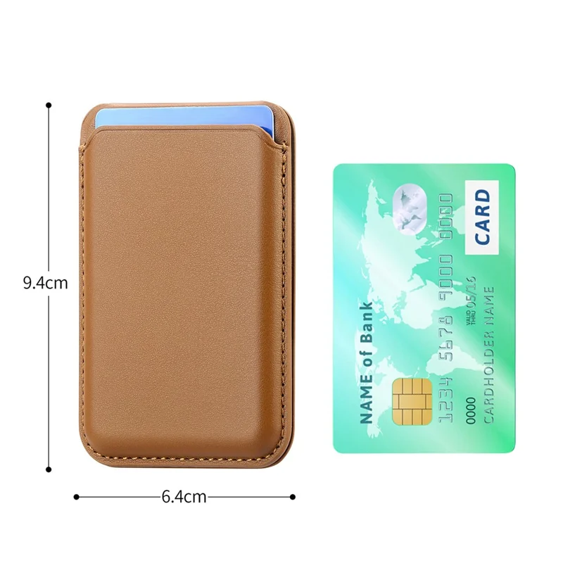 KB-63 Adhesive Phone Card Bag Wallet Kickstand Leather Phone Card Holder - Blue