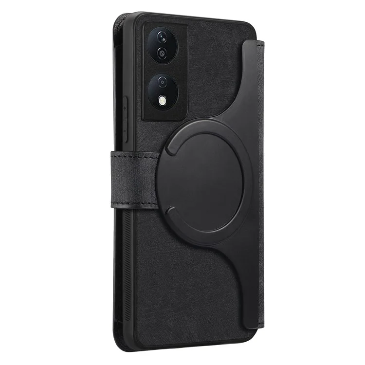CASENEO MW-02 Per Honor 90 Smart / X7b 4G Custodia con Cerniera Tasca Staccabile 2-in-1 Custodia per Telefono - Nero