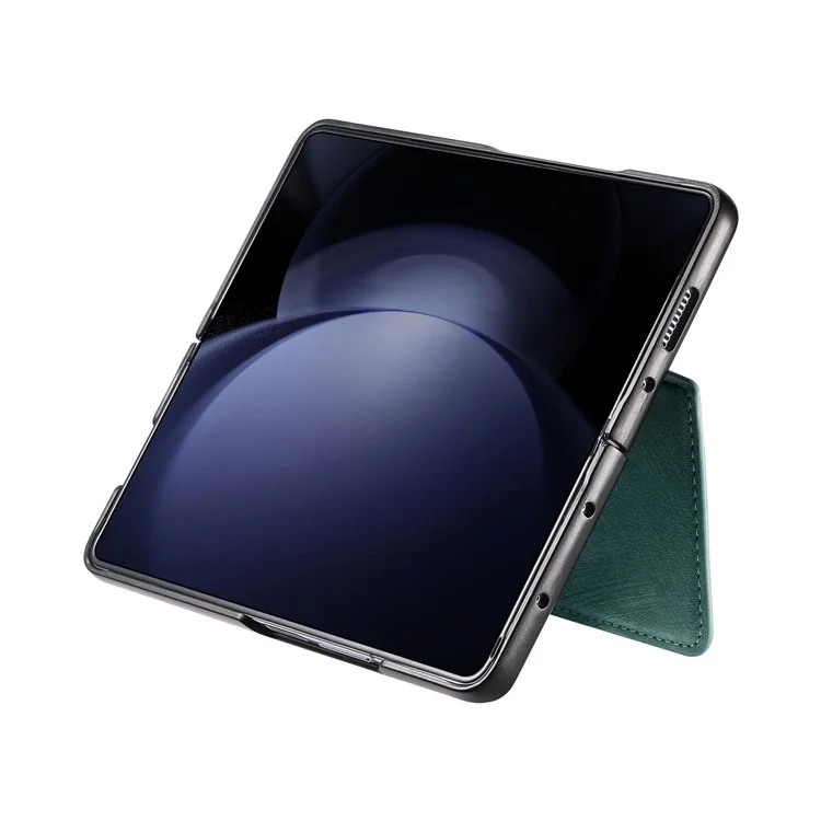 CASENEO Pour Samsung Galaxy Z Fold6 5G Étui en Cuir 2-en-1 à Détachement Magnétique - Vert