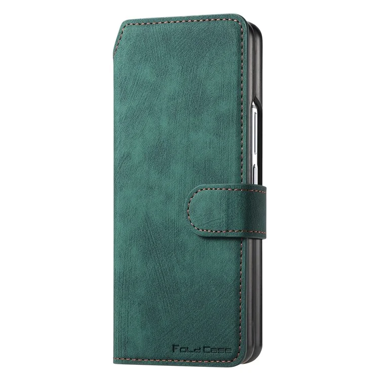CASENEO Pour Samsung Galaxy Z Fold6 5G Étui en Cuir 2-en-1 à Détachement Magnétique - Vert