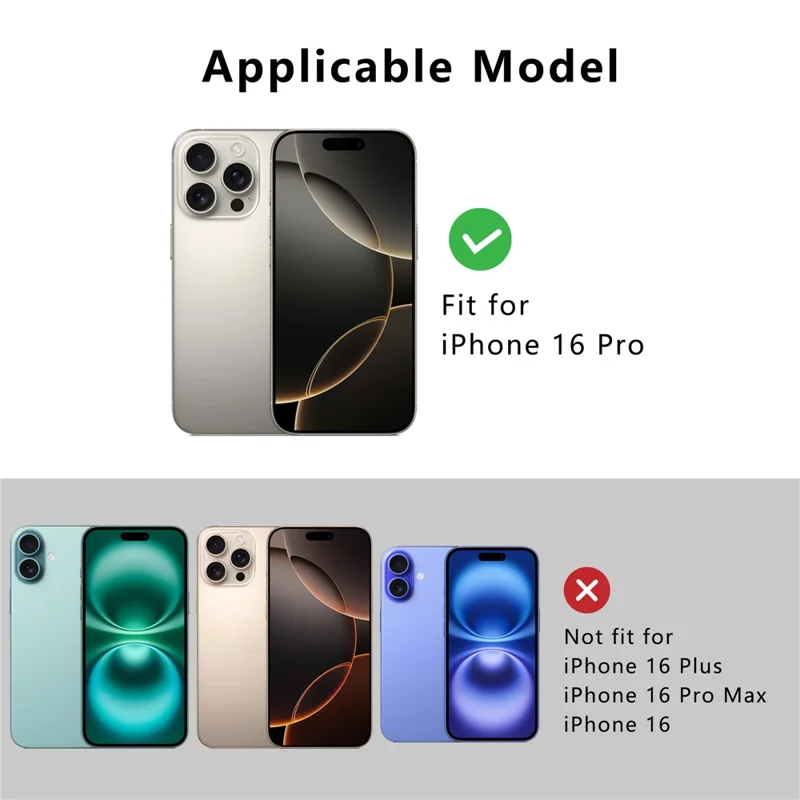 REDPEPPER Dot+ Series For iPhone 16 Pro Case Compatible with MagSafe IP68 Waterproof Clear Phone Cover - Black  /  Grey