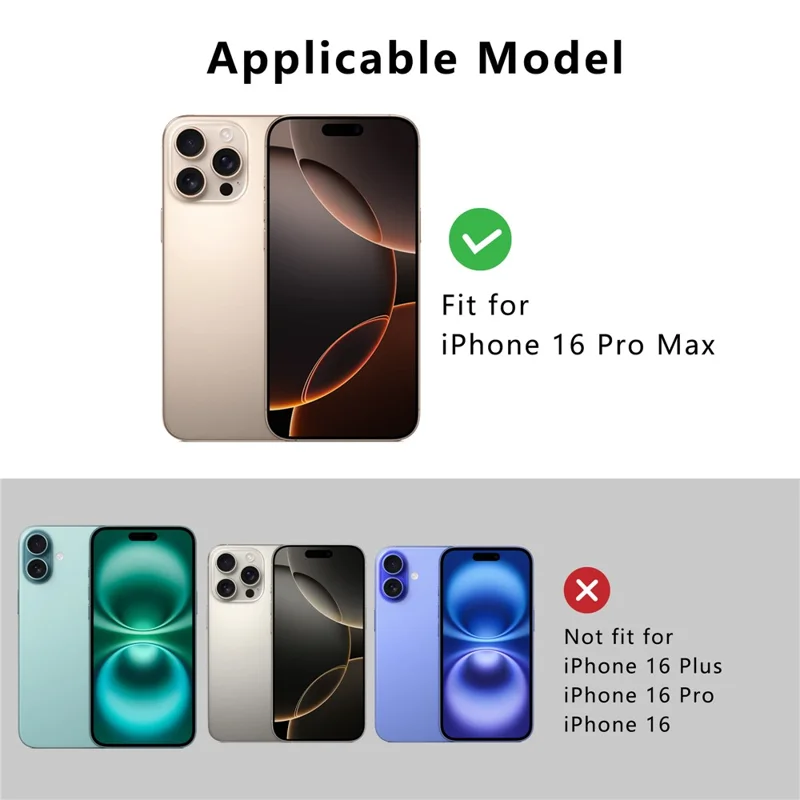 REDPEPPER Dot+ Series For iPhone 16 Pro Max Phone Case Compatible with MagSafe IP68 Waterproof Clear Phone Cover - Black  /  Grey