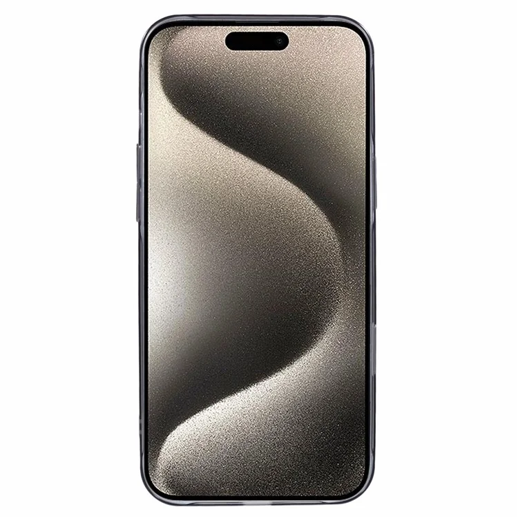 X-LEVEL Misty Series Pour Étui iPhone 16 Pro Compatible avec MagSafe Translucent Back PC+Glass Phone Cover - Matte Black