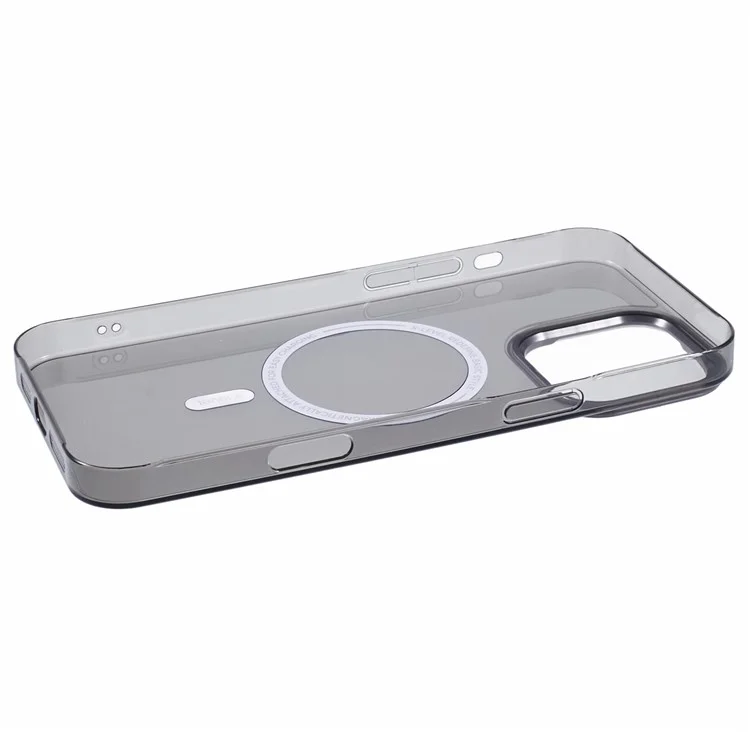 X-LEVEL Misty Series Pour Étui iPhone 16 Pro Compatible avec MagSafe Translucent Back PC+Glass Phone Cover - Matte Black