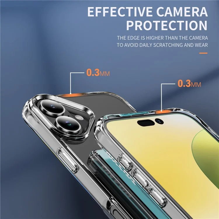 Para iPhone 16 Plus Funda TPU a prueba de golpes Funda de teléfono con soporte para tarjetas