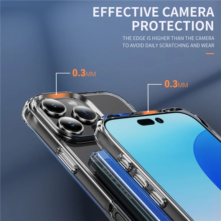 For iPhone 16 Pro Max Case Protective TPU Phone Cover with Card Holder
