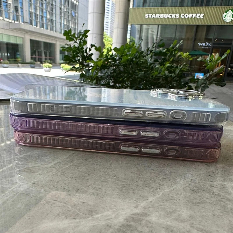 For iPhone 16 Plus Case Shockproof TPU+PC Phone Cover Silk Pattern - Pink