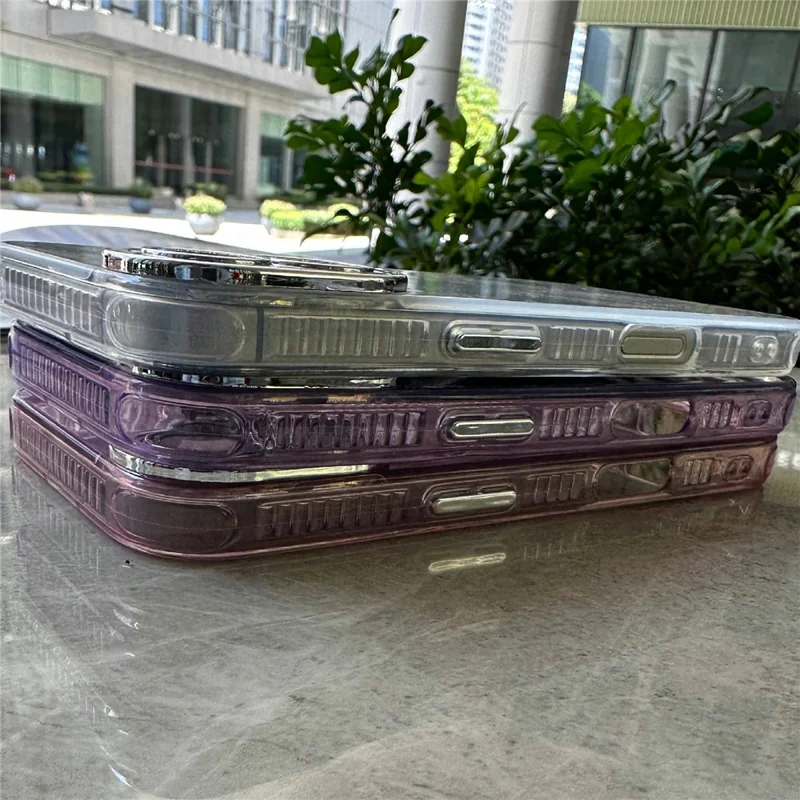 For iPhone 16 Plus Case Seashell Textured Protective TPU+PC Phone Cover - Pink