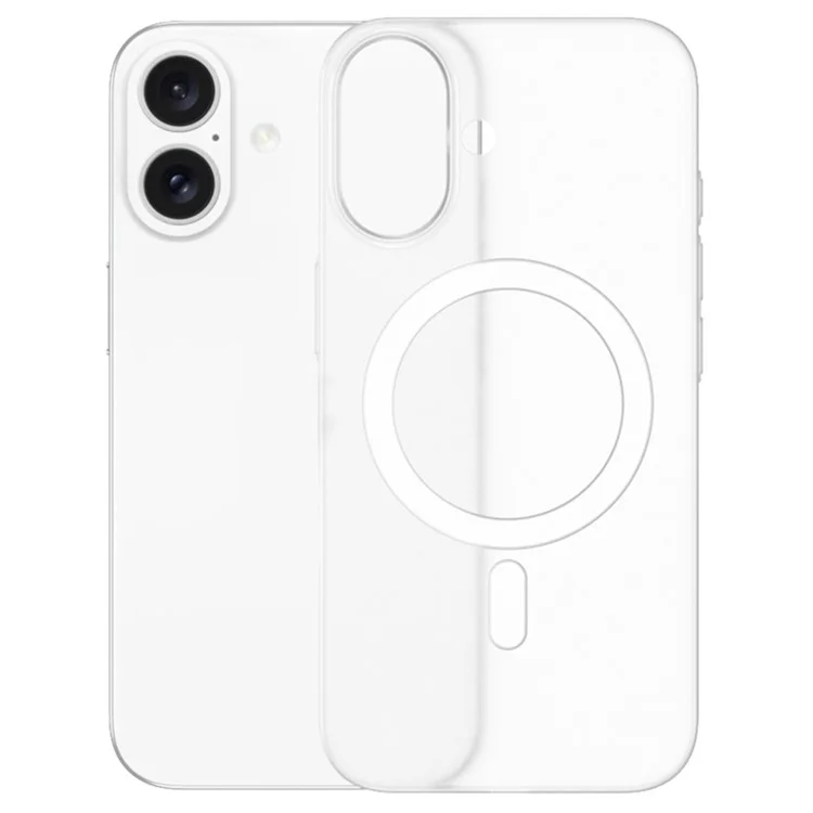 Für iPhone 16 Plus Matte Case Kompatibel mit MagSafe Ultra-Dünne PC-Handyhülle - Transparent