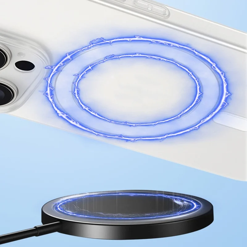 For iPhone 16 Pro Magnetisch Hoesje Anti-val Ultra-dun Mat Transparant PC Hoesje