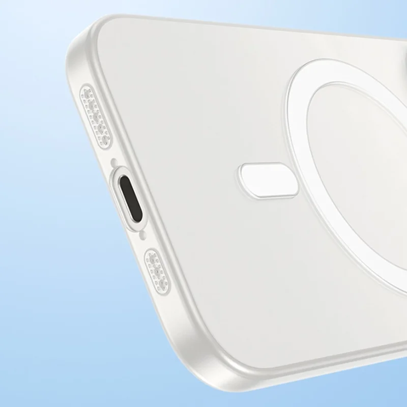 For iPhone 16 Pro Magnetisch Hoesje Anti-val Ultra-dun Mat Transparant PC Hoesje