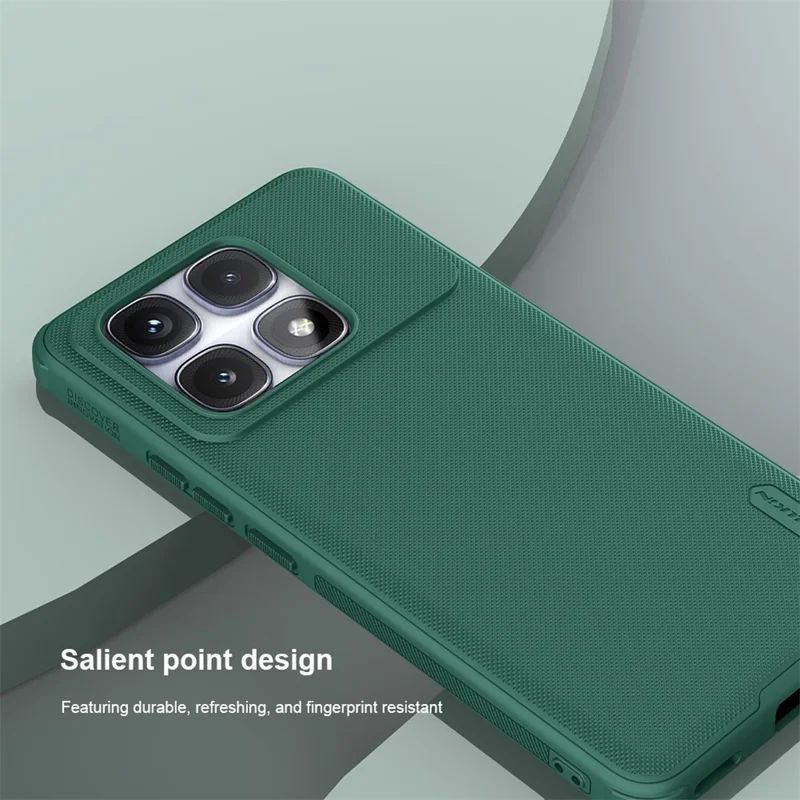 NILLKIN Super Frosted Shield Pro For Xiaomi Redmi K70 Ultra Case Matte PC+TPU Phone Cover - Green