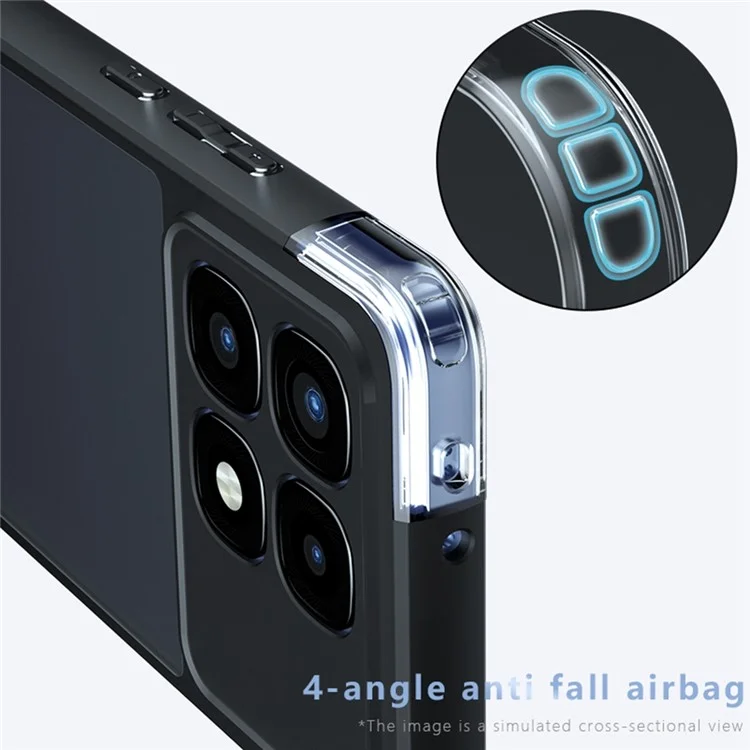 Для Xiaomi Redmi K70 Ultra Case Drop-Proof TPU + PC Matte Back Phone Cover