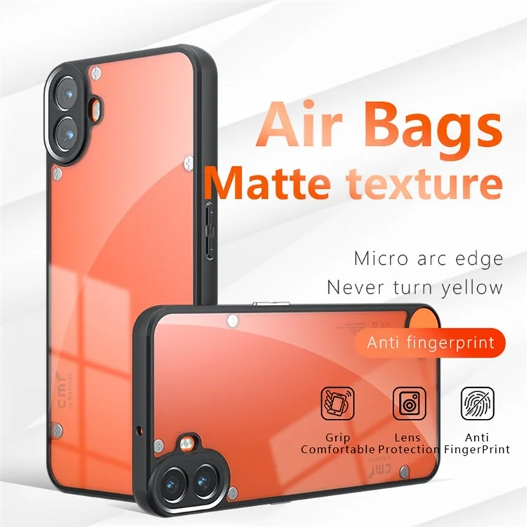For Nothing CMF Phone 1 Case Protective Matte Back TPU + PC Phone Cover