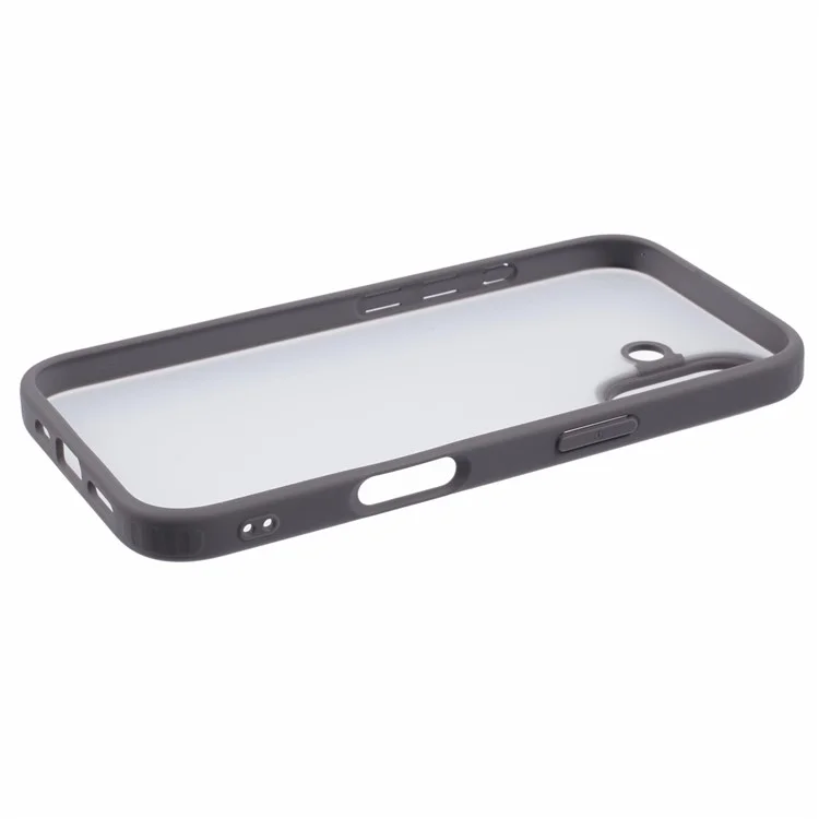 X-LEVEL Pour iPhone 16 Étui PC+TPU Finition Mate Protection Téléphone Couvercle - Gris