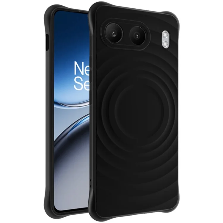 IMAK UC-6 Series для OnePlus Nord 4 TPU чехол с дизайном в виде капель воды Матовый Анти-Отпечатки - Матовый Черный