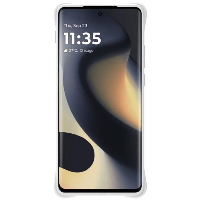 IMAK UC-6 Series per Motorola Edge (2024) 5G Custodia Guscio in TPU Opaco Antigraffio - Bianco Opaco