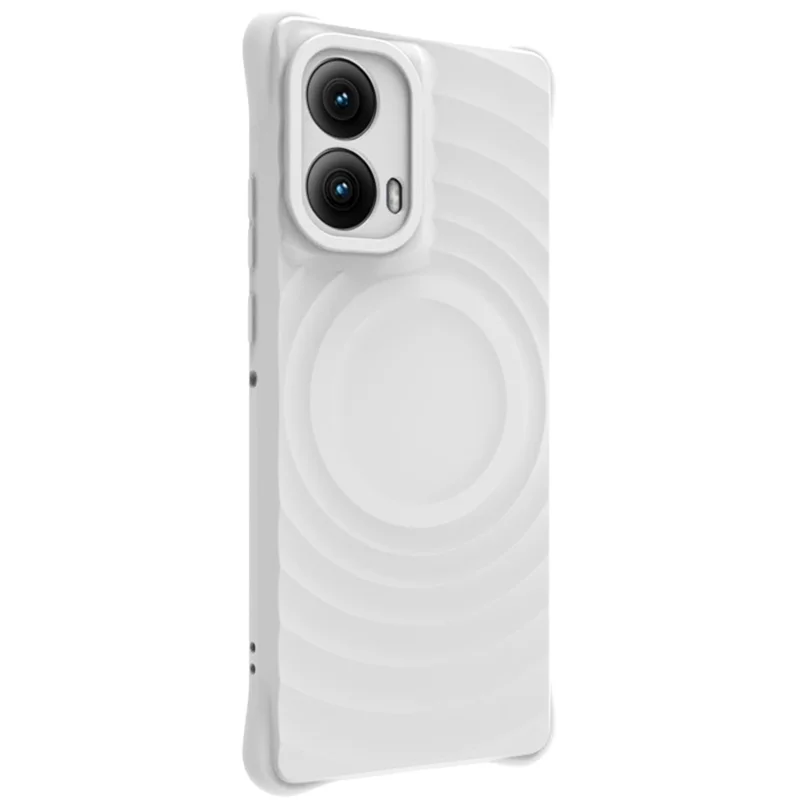 IMAK UC-6 Series per Motorola Edge (2024) 5G Custodia Guscio in TPU Opaco Antigraffio - Bianco Opaco
